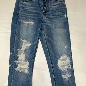 American Eagle Blue Distressed Jeans